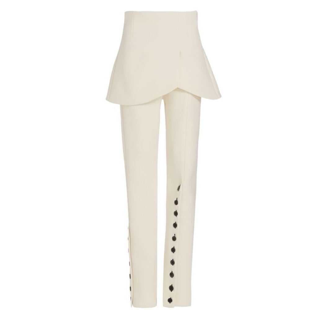 A.W.A.K.E. Mode Basque Crepe Overlay Pants Size 2 (36)